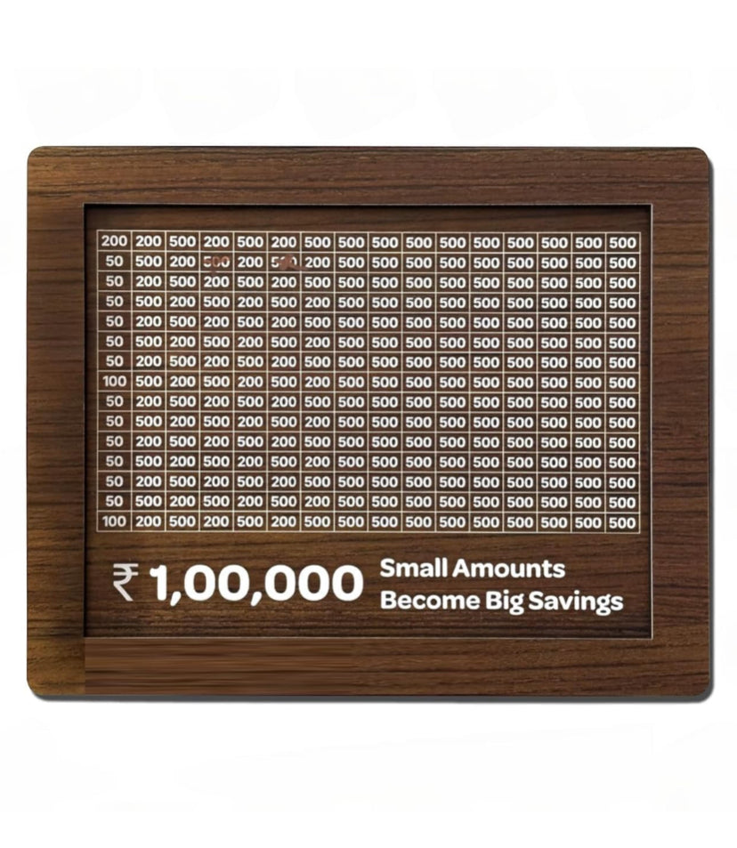 Handcrafted Wooden Piggy bank -Classic Money Saver for Kids & Adults